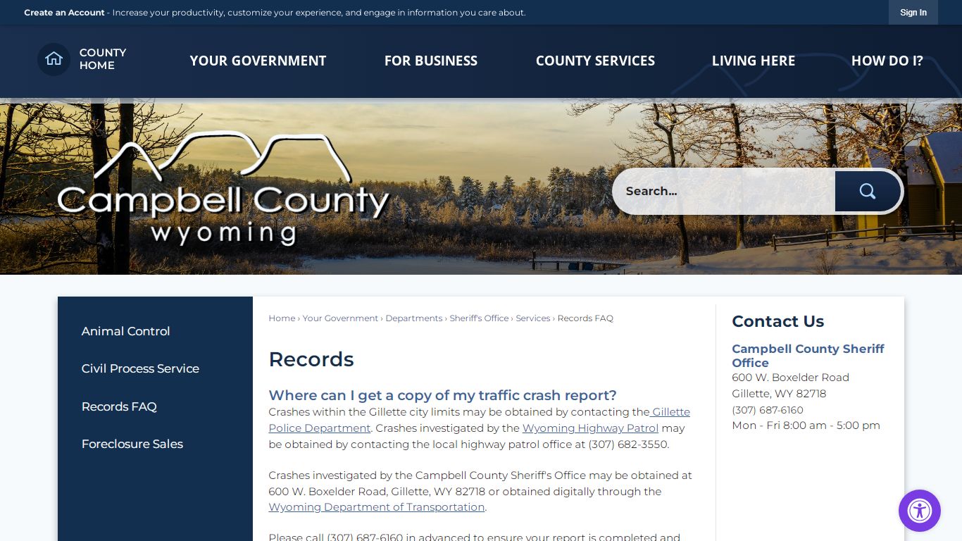 Records | Campbell County, WY - Official Website